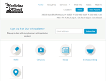 Tablet Screenshot of medchestrx.com